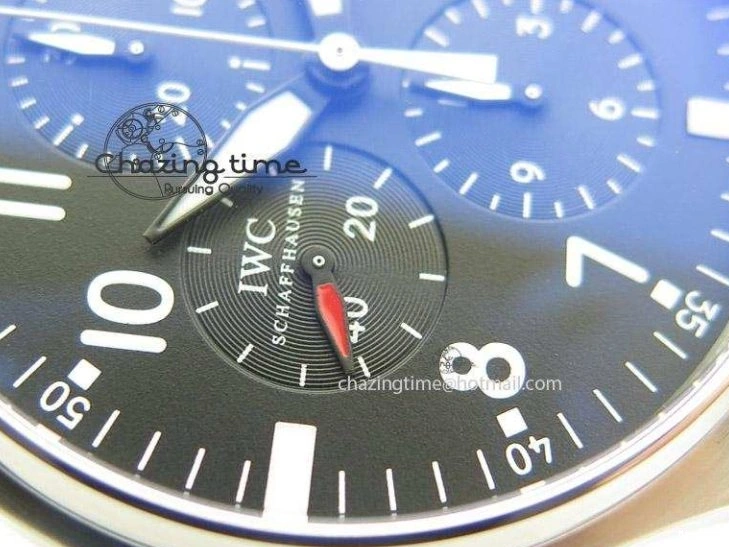 MIROTIME 0114 Minimalist Pilot Chrono 3777 43mm ZF 1:1 Best Edition Black Dial On SS Bracelet A 7364